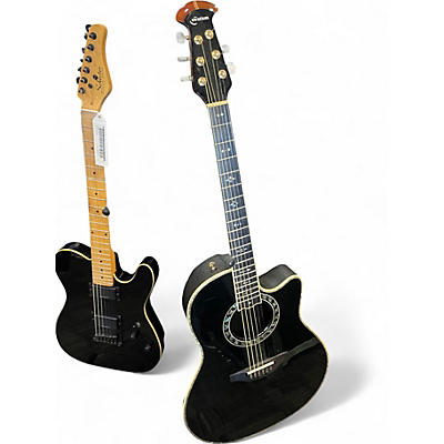 Used Ovation C2079AX Black Acoustic Electric Guitar