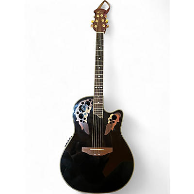 Used Ovation C44 Celebrity Deluxe BLACK Acoustic Electric Guitar