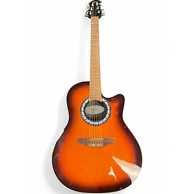 Used Ovation CA24S Celebrity Sunburst Acoustic Electric Guitar