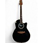 Used Ovation CC 057 Black Acoustic Electric Guitar Black