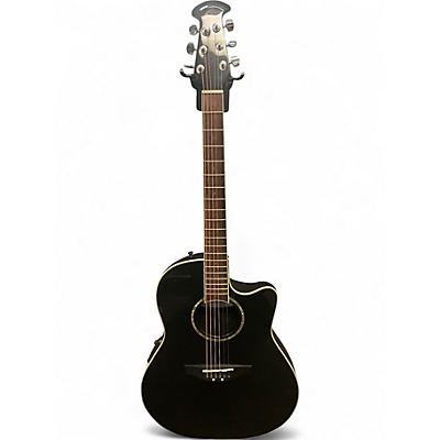 Used Ovation CC-057 Celebrity Black Acoustic Electric Guitar