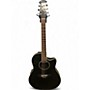 Used Ovation CC-057 Celebrity Black Acoustic Electric Guitar Black