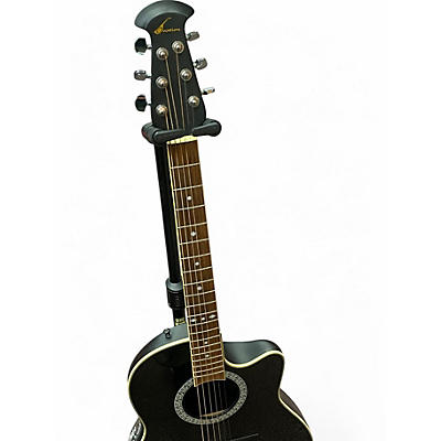 Used Ovation CC057 Black Acoustic Electric Guitar