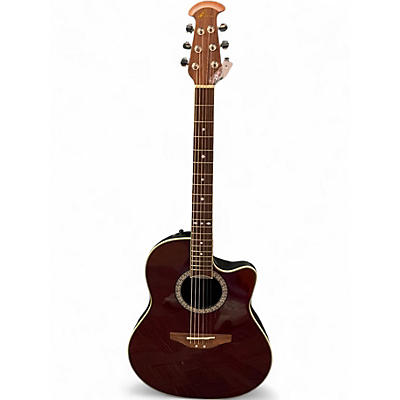 Used Ovation CC057 CELEBRITY RUBY RED Acoustic Electric Guitar