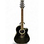 Used Ovation CC057 Celebrity Black Acoustic Electric Guitar Black