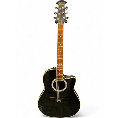 Used Ovation CC057 Celebrity Black Acoustic Electric Guitar