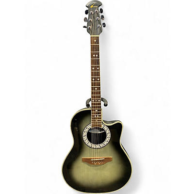 Used Ovation CC157 Celebrity Gray Burst Acoustic Electric Guitar