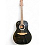 Used Ovation CC165 Black 12 String Acoustic Electric Guitar Black