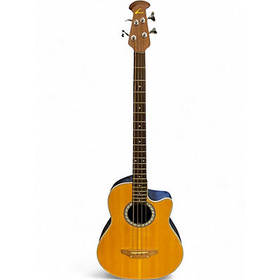 Used Ovation CC174 Natural Acoustic Bass Guitar
