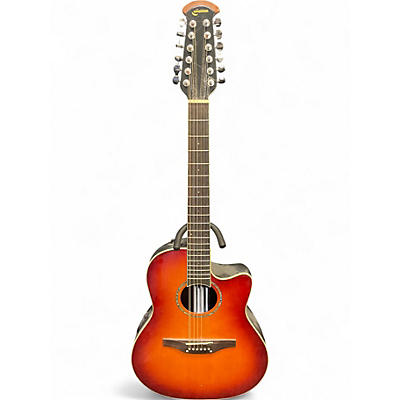 Used Ovation CC245 Celebrity 2 Color Sunburst 12 String Acoustic Electric Guitar
