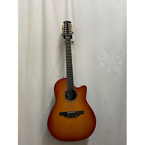 Ovation Used Ovation CC245 Celebrity Cherry Sunburst 12 String Acoustic Electric Guitar Cherry Sunburst