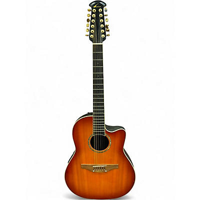 Used Ovation CC245 Celebrity Cherry Sunburst 12 String Acoustic Electric Guitar