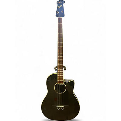 Used Ovation CC2474 BLACK Acoustic Bass Guitar