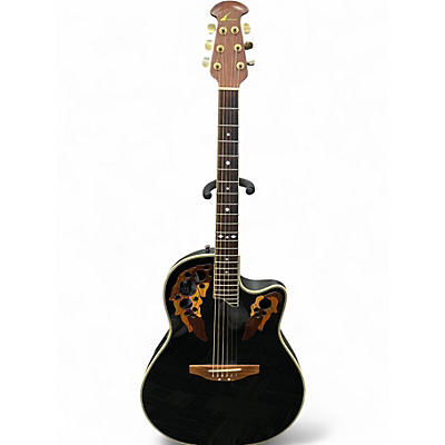 Used Ovation CC257 Black Acoustic Electric Guitar