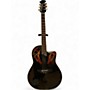 Used Ovation CC44 Black Acoustic Electric Guitar Black