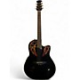Used Ovation CC44 Celebrity Black Acoustic Electric Guitar Black