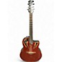 Used Ovation CC48 Celebrity Deluxe Red Acoustic Electric Guitar Red