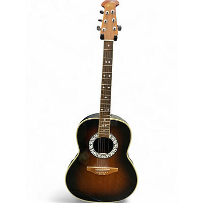 Used Ovation CC67 2 Tone Sunburst Acoustic Electric Guitar