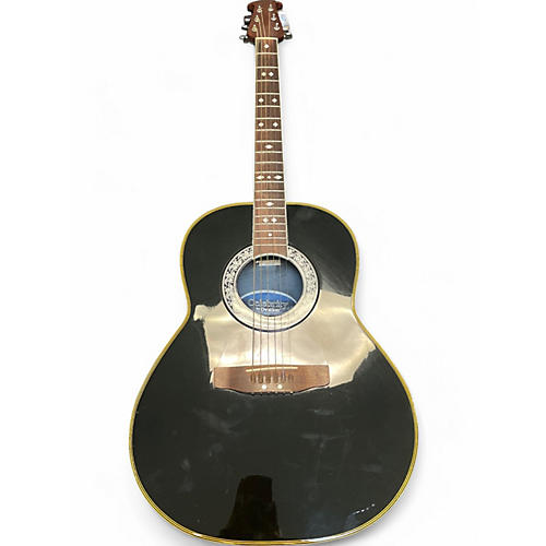 Used Ovation CC67 Black Acoustic Electric Guitar Black