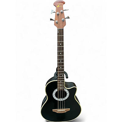 Used Ovation CC74 Black Acoustic Bass Guitar