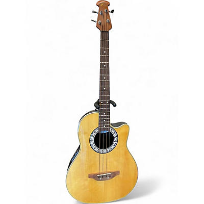 Used Ovation CC74 Natural Acoustic Bass Guitar