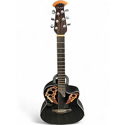 Used Ovation CE44-5-G CELEBRITY Black Acoustic Electric Guitar