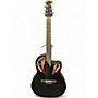 Used Ovation CE44 Celebrity Black Acoustic Electric Guitar Black
