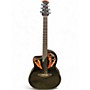 Used Ovation CE44L Black Acoustic Electric Guitar Black