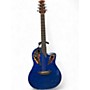 Used Ovation CE44P-8TO Celebrity blue Acoustic Electric Guitar blue