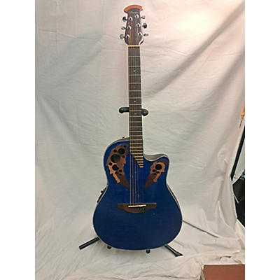 Ovation Used  Ovation CE44P Celebrity Trans Blue