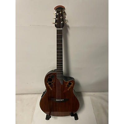 Ovation Used Ovation CE44P FKOA Elite Plus KOA Top Mid Depth Natural Acoustic Electric Guitar