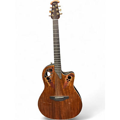 Used Ovation CE44P KOA CELEBRITY Natural Acoustic Electric Guitar