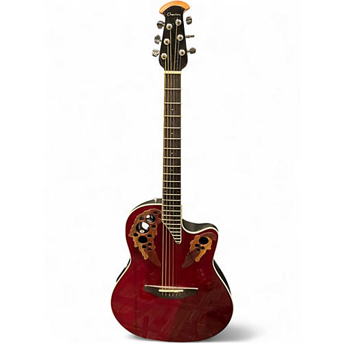 Used Ovation CE48-RR-G RED Acoustic Guitar RED