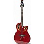 Used Ovation Used Ovation CE48 RUBY RED Solid Body Electric Guitar RUBY RED