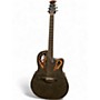 Used Ovation CE48P Ebony Acoustic Electric Guitar Ebony