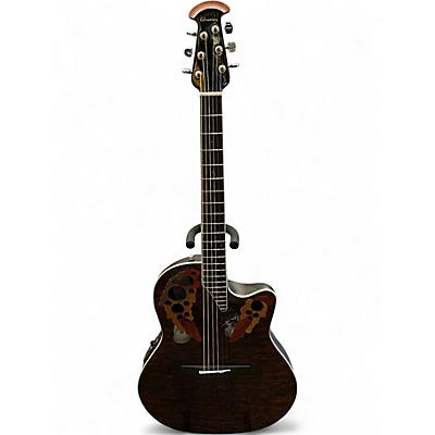 Used Ovation CE48P Natural Acoustic Electric Guitar