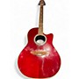 Used Ovation CELEBRITY CC 057 Red Acoustic Guitar Red