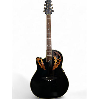 Used Ovation CELEBRITY LCS 247 Black Acoustic Electric Guitar