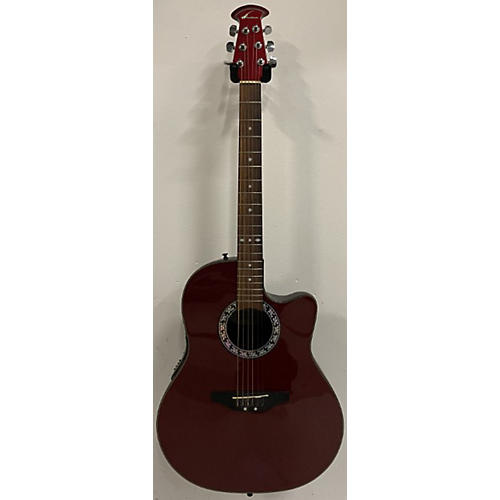 Ovation Used Ovation CK057 CELEBRITY Cherry Acoustic Electric Guitar Cherry