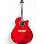 Used Ovation CS24 Celebrity Ruby Red Acoustic Electric Guitar Ruby Red