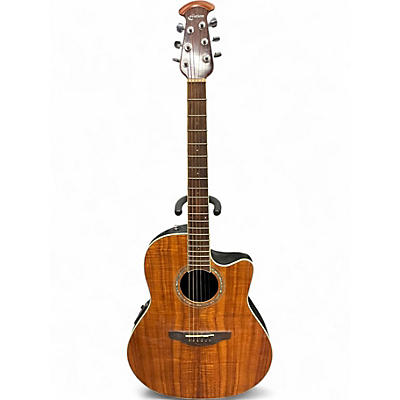 Used Ovation CS24P Celebrity Series Traditional Plus Mid-Depth Natural Acoustic Electric Guitar