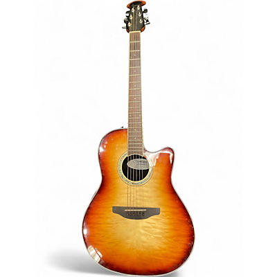 Used Ovation CS24X-7C Cognac Burst Acoustic Electric Guitar
