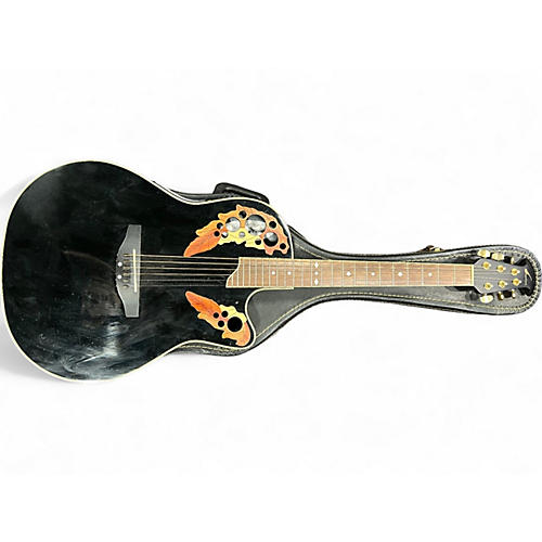 Used Ovation CS257 Celebrity Ebony Acoustic Electric Guitar Ebony