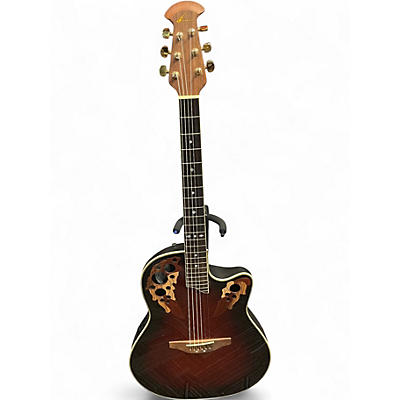 Used Ovation CS257 Celebrity Tobacco Burst Acoustic Electric Guitar