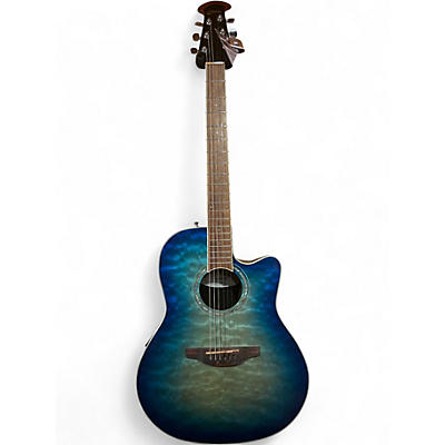 Used Ovation CS28P- CELEBRITY Blue Acoustic Guitar