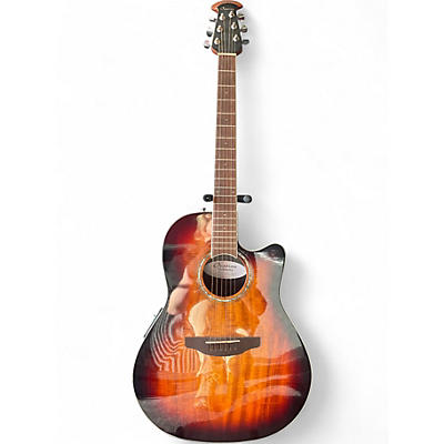 Used Ovation CS28P-KQAB-G Tobacco Burst Acoustic Electric Guitar