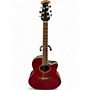 Used Ovation CS28RR Red Acoustic Electric Guitar Red