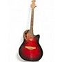 Used Ovation CS347 red burst Acoustic Electric Guitar red burst