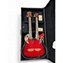 Used Ovation CSD 225 CELEBRITY DOUBLE NECK GUITAR RED EDGE BURST 12 String Acoustic Electric Guitar RED EDGE BURST