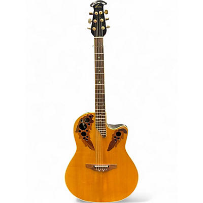 Used Ovation CSE44 Natural Acoustic Electric Guitar